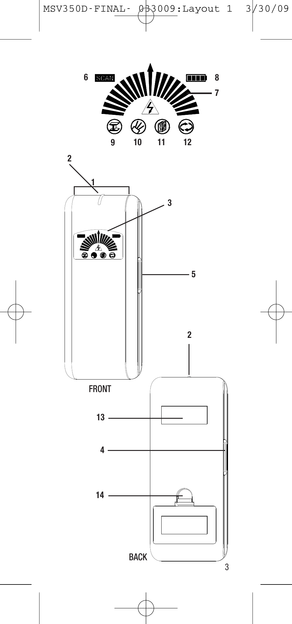 General Tools and Instruments MSV350D User Manual | Page 3 / 28