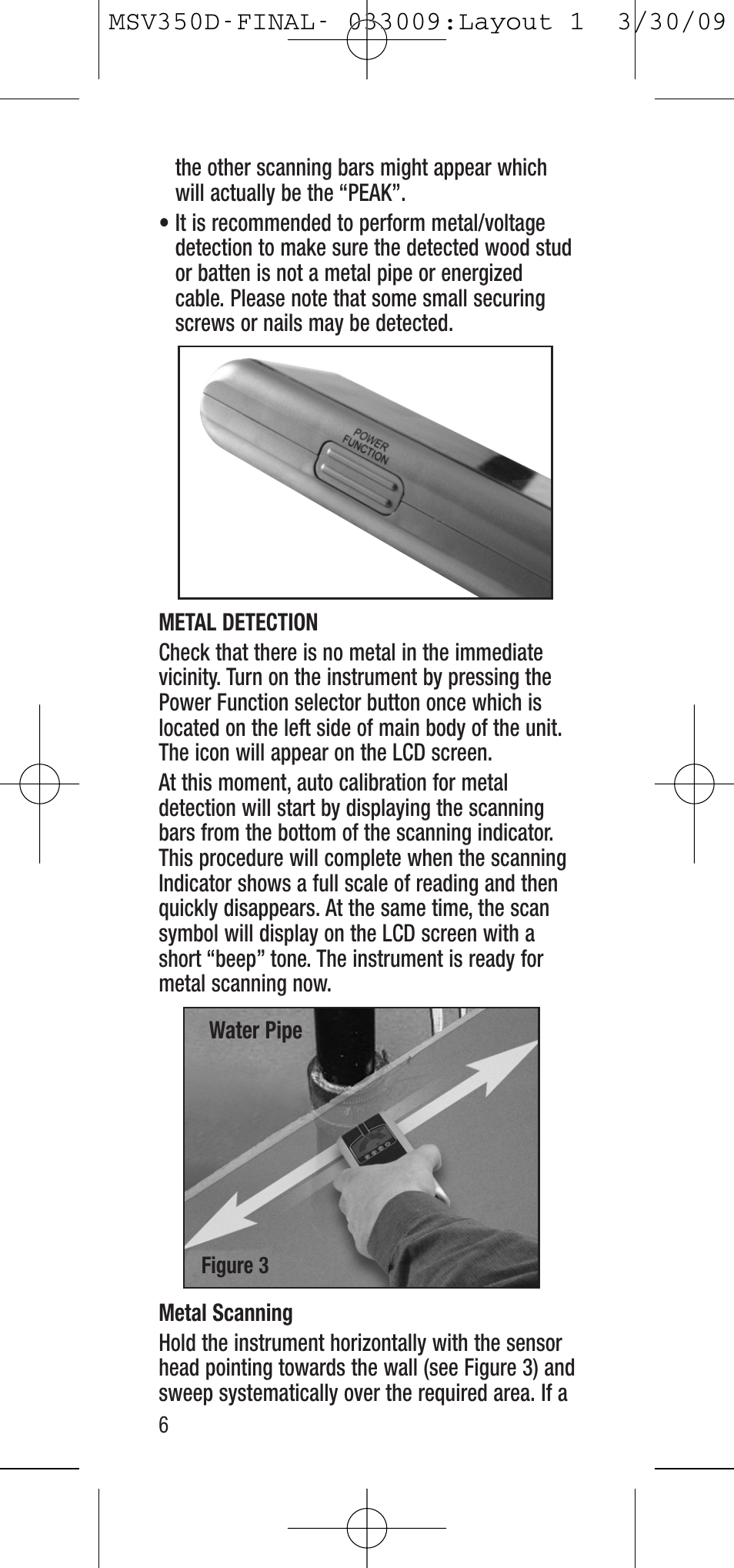 General Tools and Instruments MSV350D User Manual | Page 6 / 28