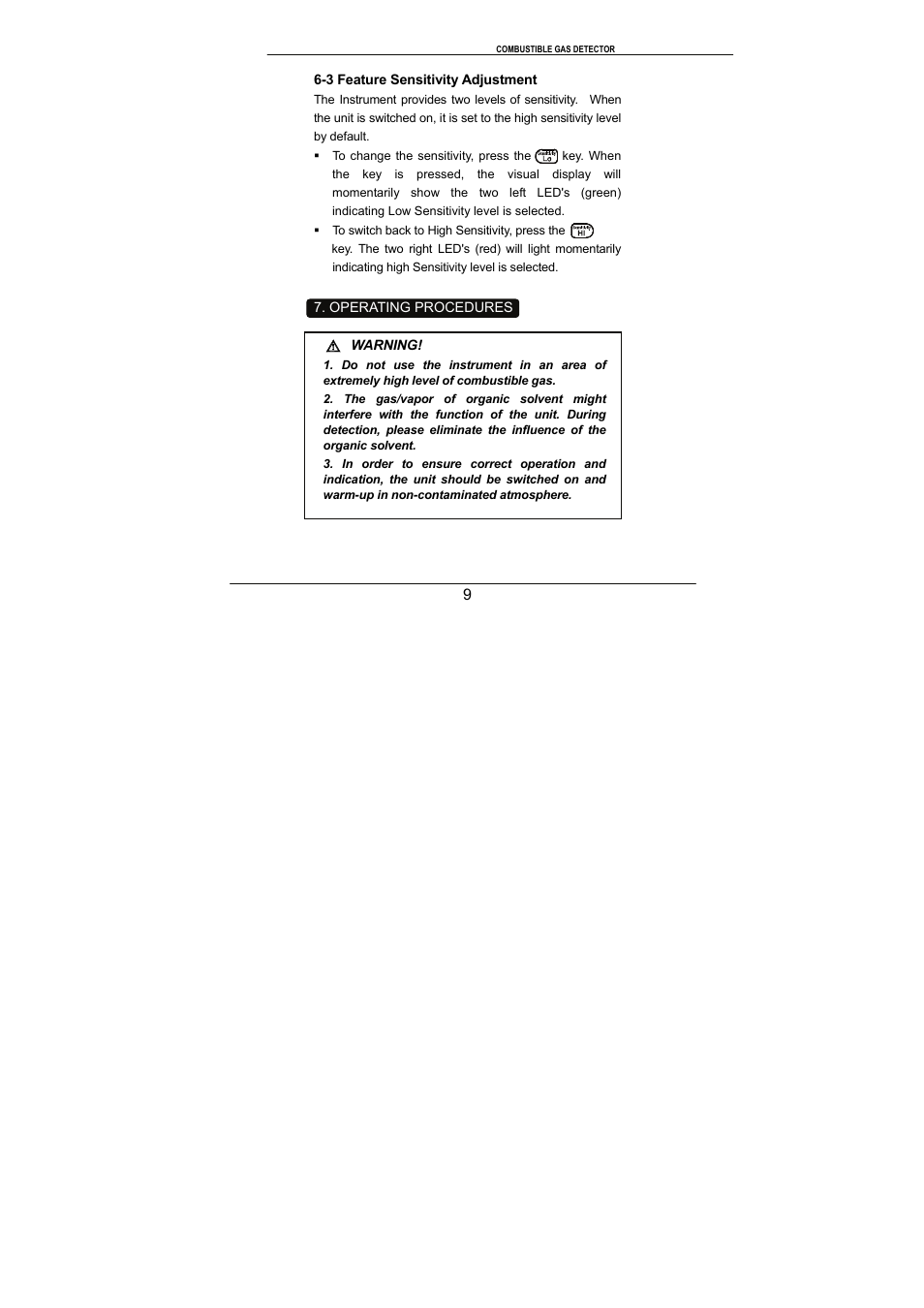 General Tools and Instruments NGD8800 User Manual | Page 10 / 16