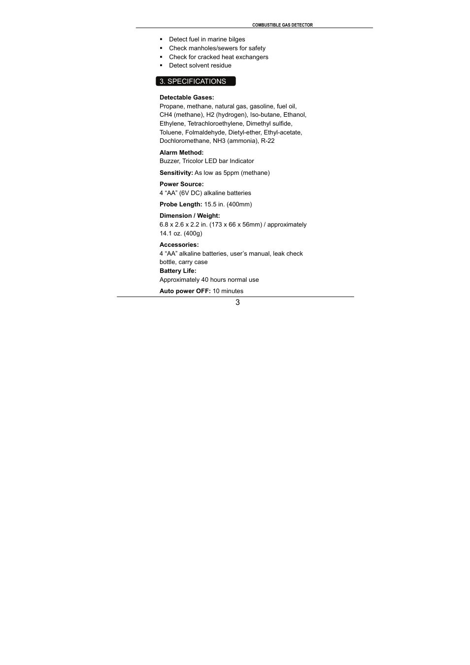 General Tools and Instruments NGD8800 User Manual | Page 4 / 16