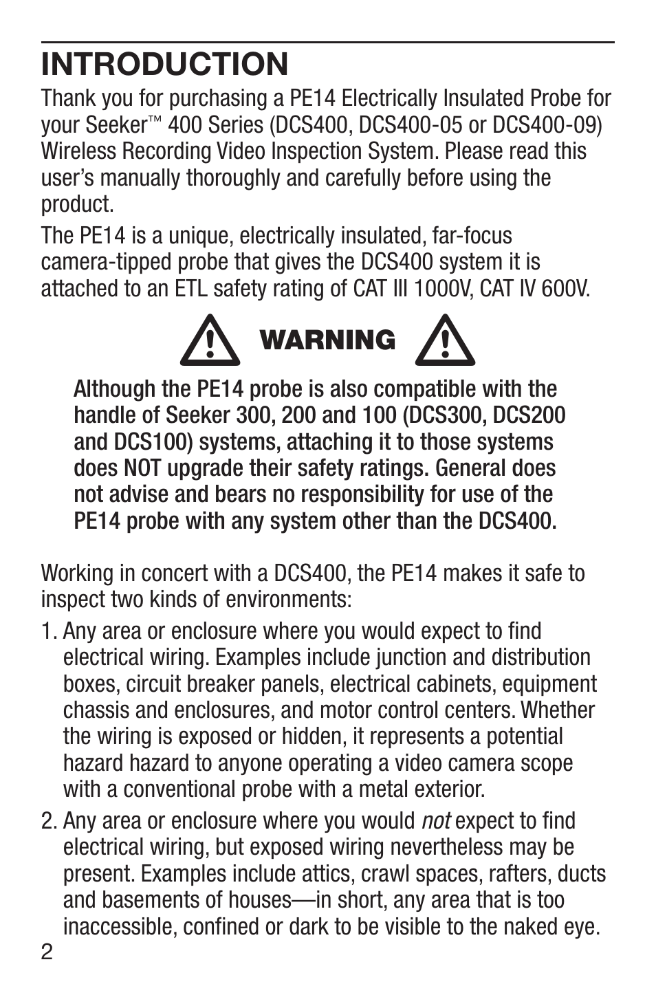 General Tools and Instruments PE-14 User Manual | Page 2 / 8