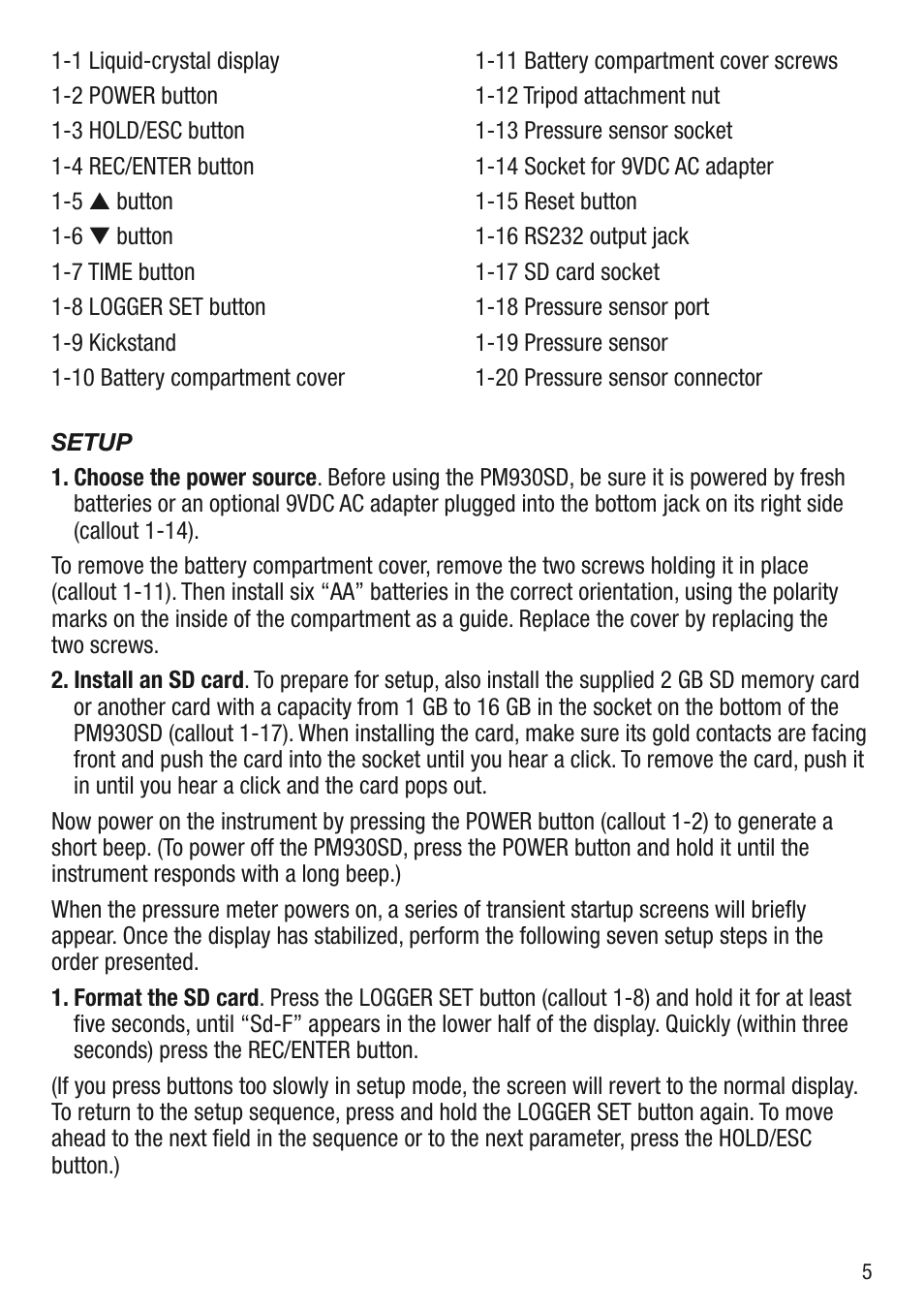 General Tools and Instruments PM930SD User Manual | Page 5 / 12