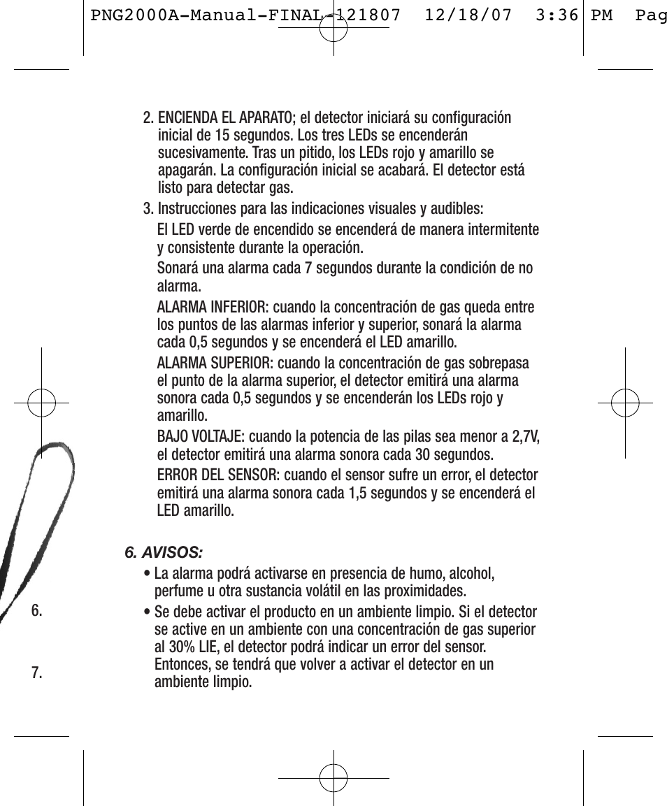 General Tools and Instruments PNG2000A User Manual | Page 11 / 12