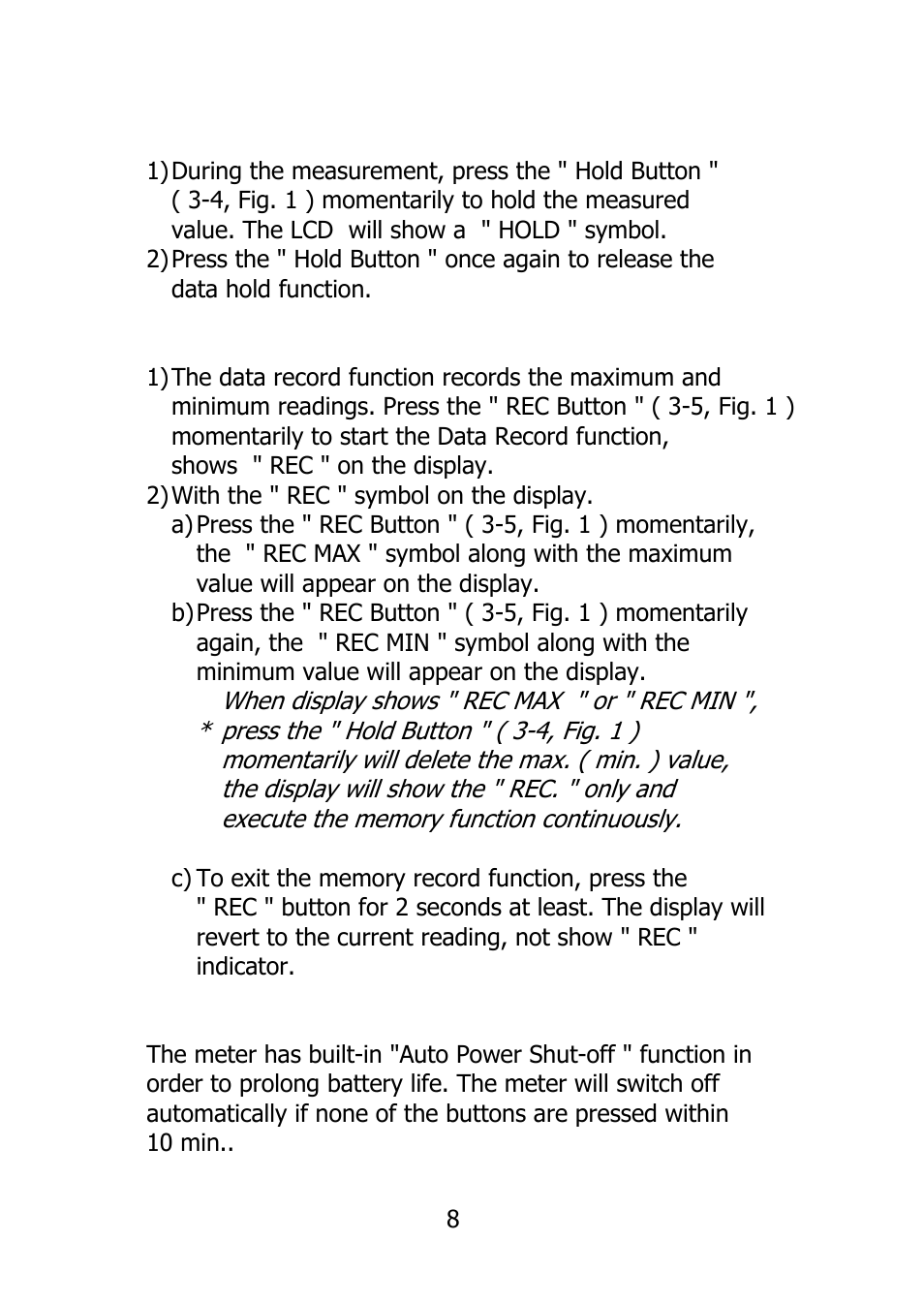 General Tools and Instruments PWM301 User Manual | Page 10 / 12