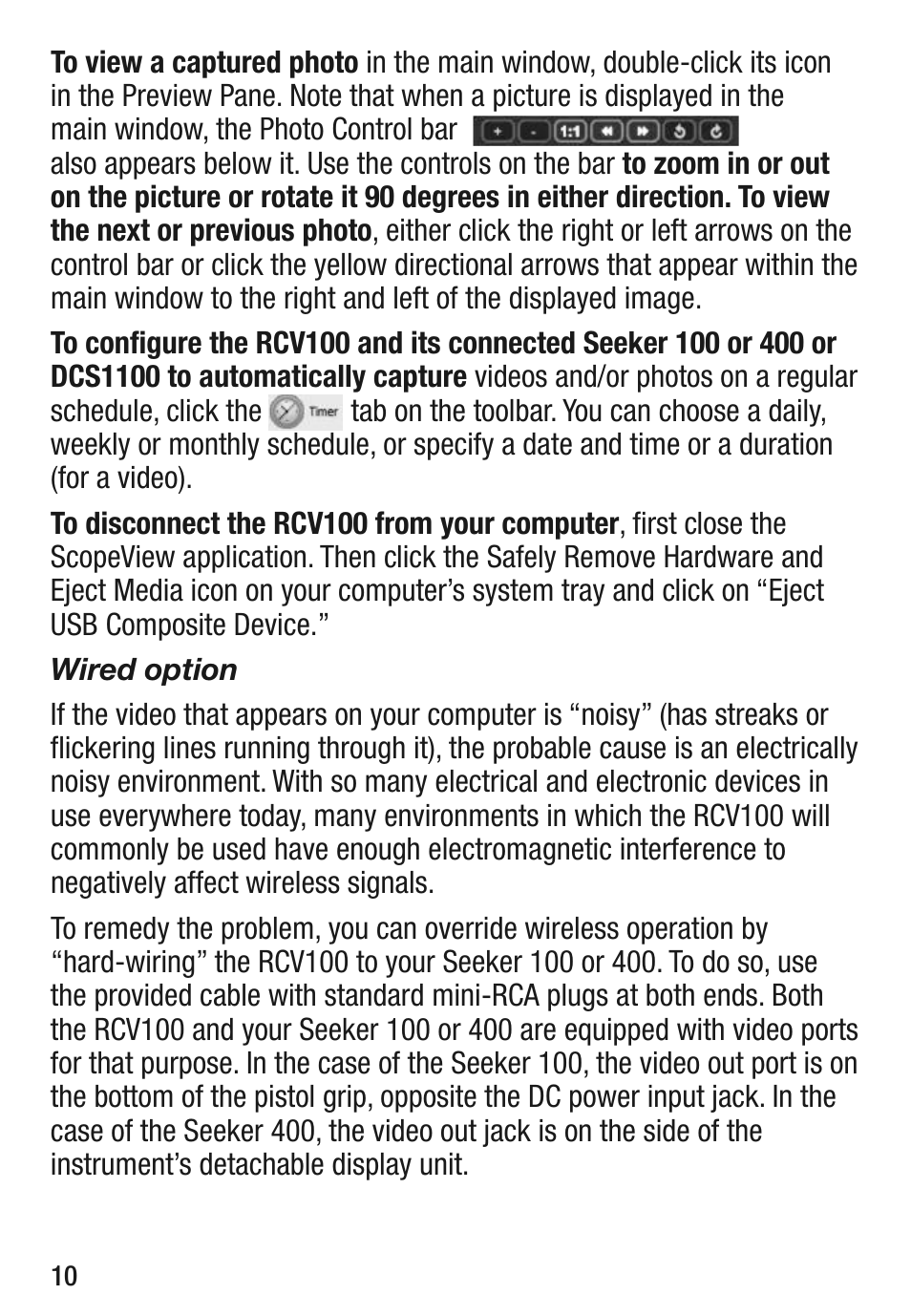 General Tools and Instruments RCV100 User Manual | Page 10 / 16
