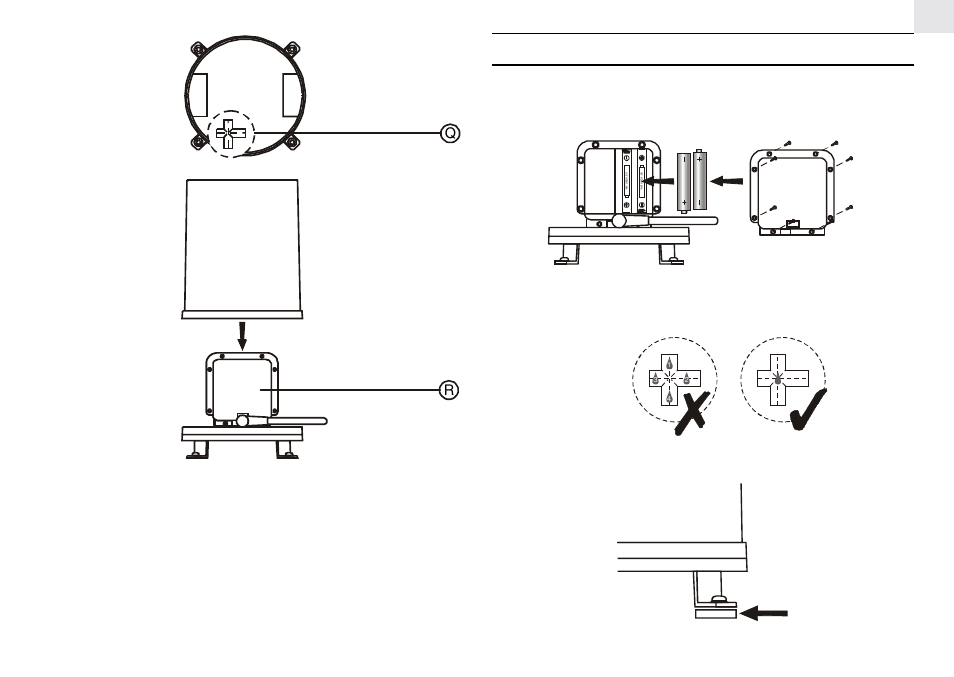 Installation, Top view, Metal ring | General Tools and Instruments RGR122 User Manual | Page 3 / 7