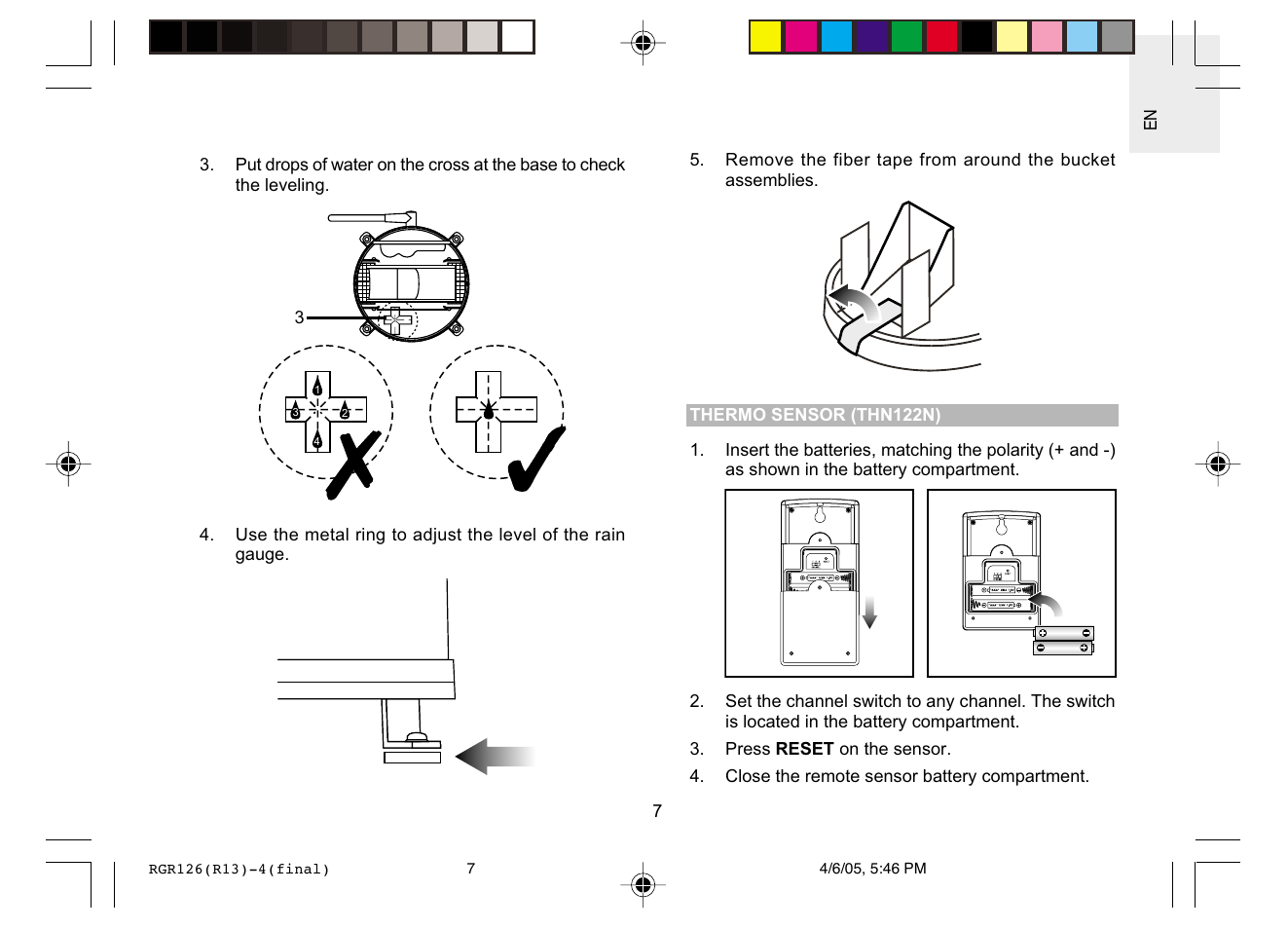 General Tools and Instruments RGR126 User Manual | Page 7 / 14
