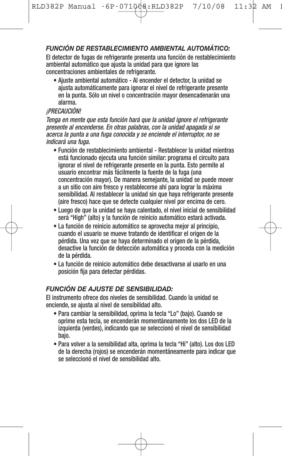 General Tools and Instruments RLD382P User Manual | Page 11 / 24