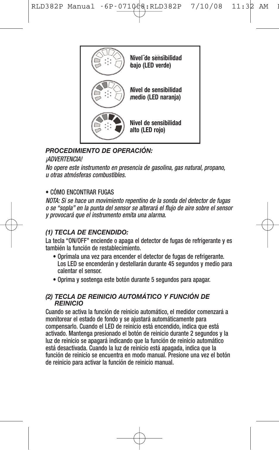 General Tools and Instruments RLD382P User Manual | Page 12 / 24