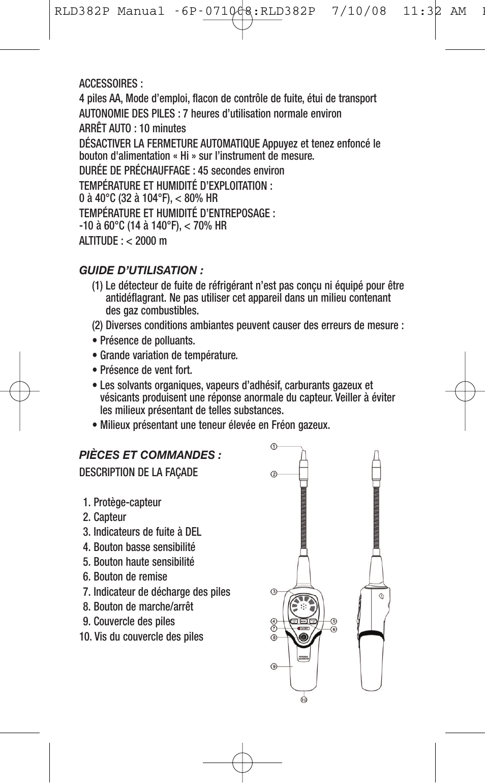 General Tools and Instruments RLD382P User Manual | Page 16 / 24