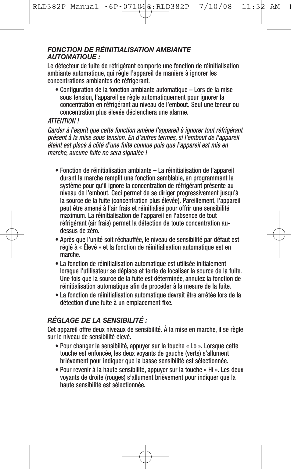 General Tools and Instruments RLD382P User Manual | Page 18 / 24
