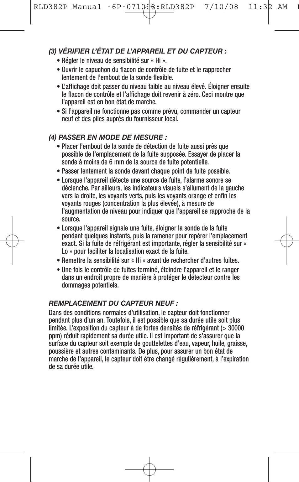 General Tools and Instruments RLD382P User Manual | Page 20 / 24