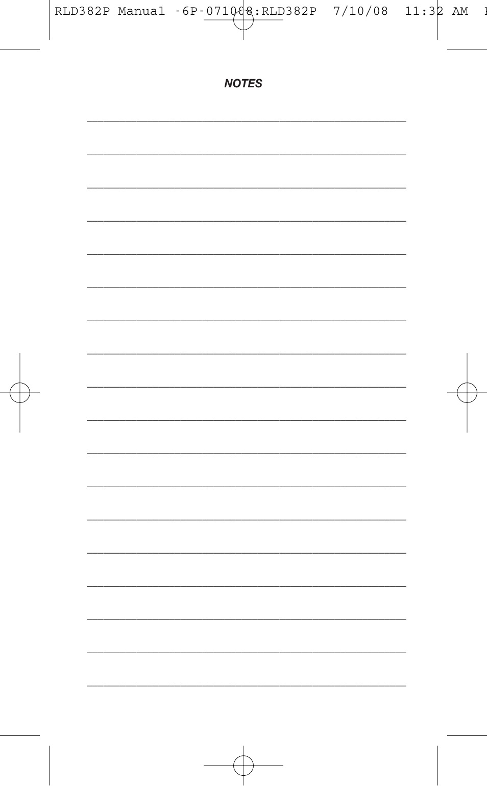General Tools and Instruments RLD382P User Manual | Page 22 / 24