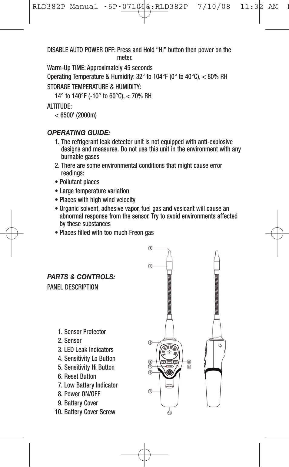 General Tools and Instruments RLD382P User Manual | Page 3 / 24