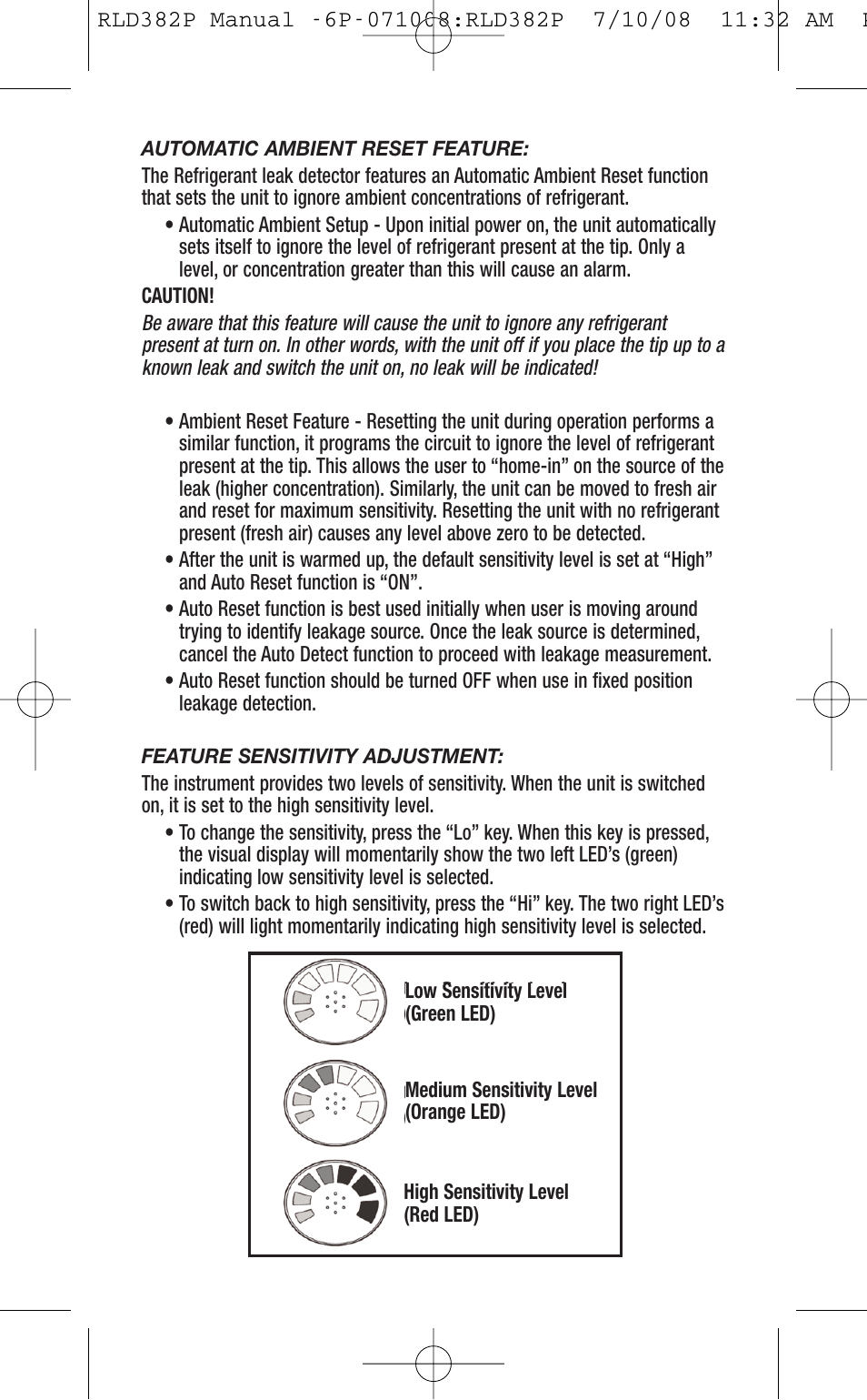 General Tools and Instruments RLD382P User Manual | Page 5 / 24