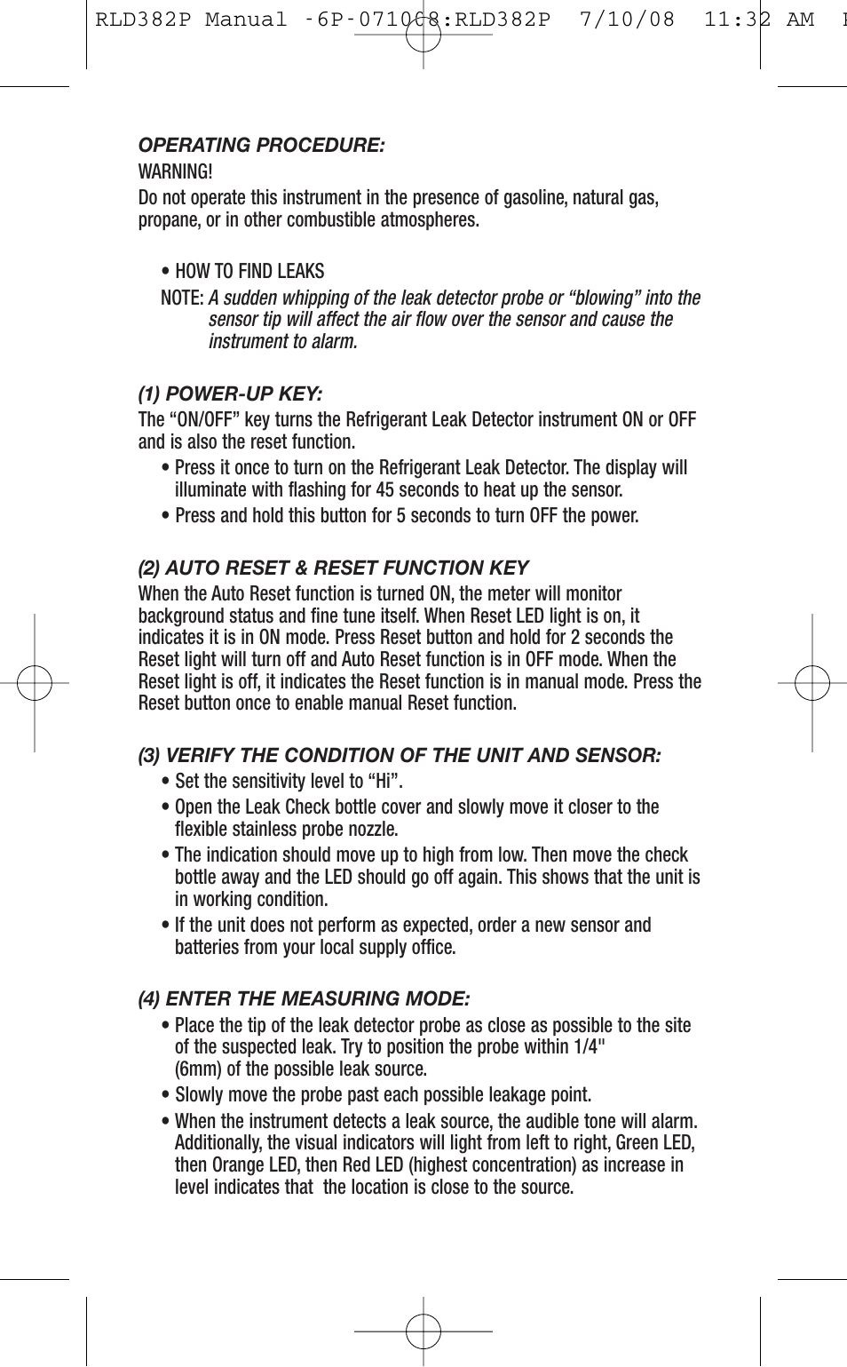General Tools and Instruments RLD382P User Manual | Page 6 / 24