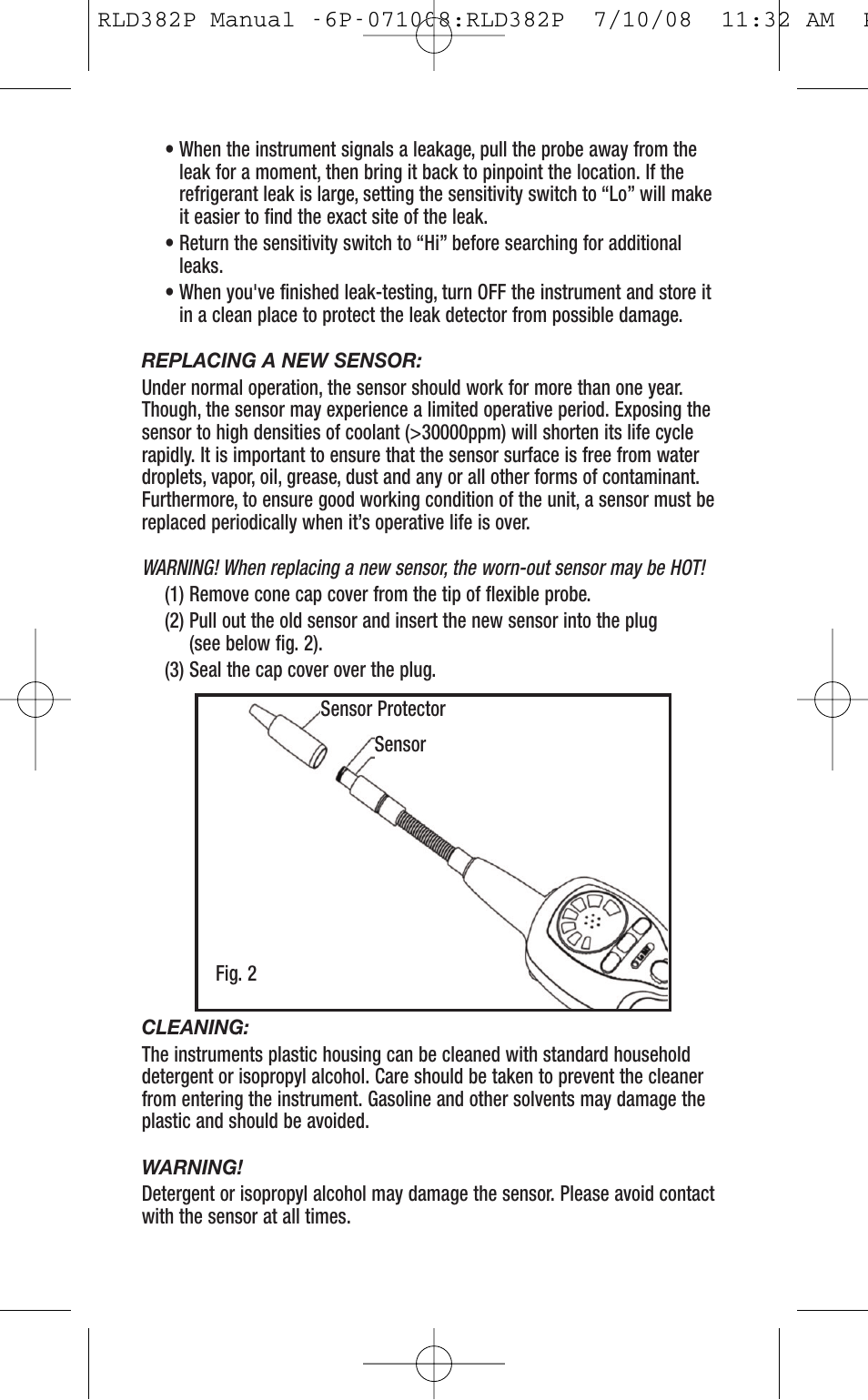 General Tools and Instruments RLD382P User Manual | Page 7 / 24