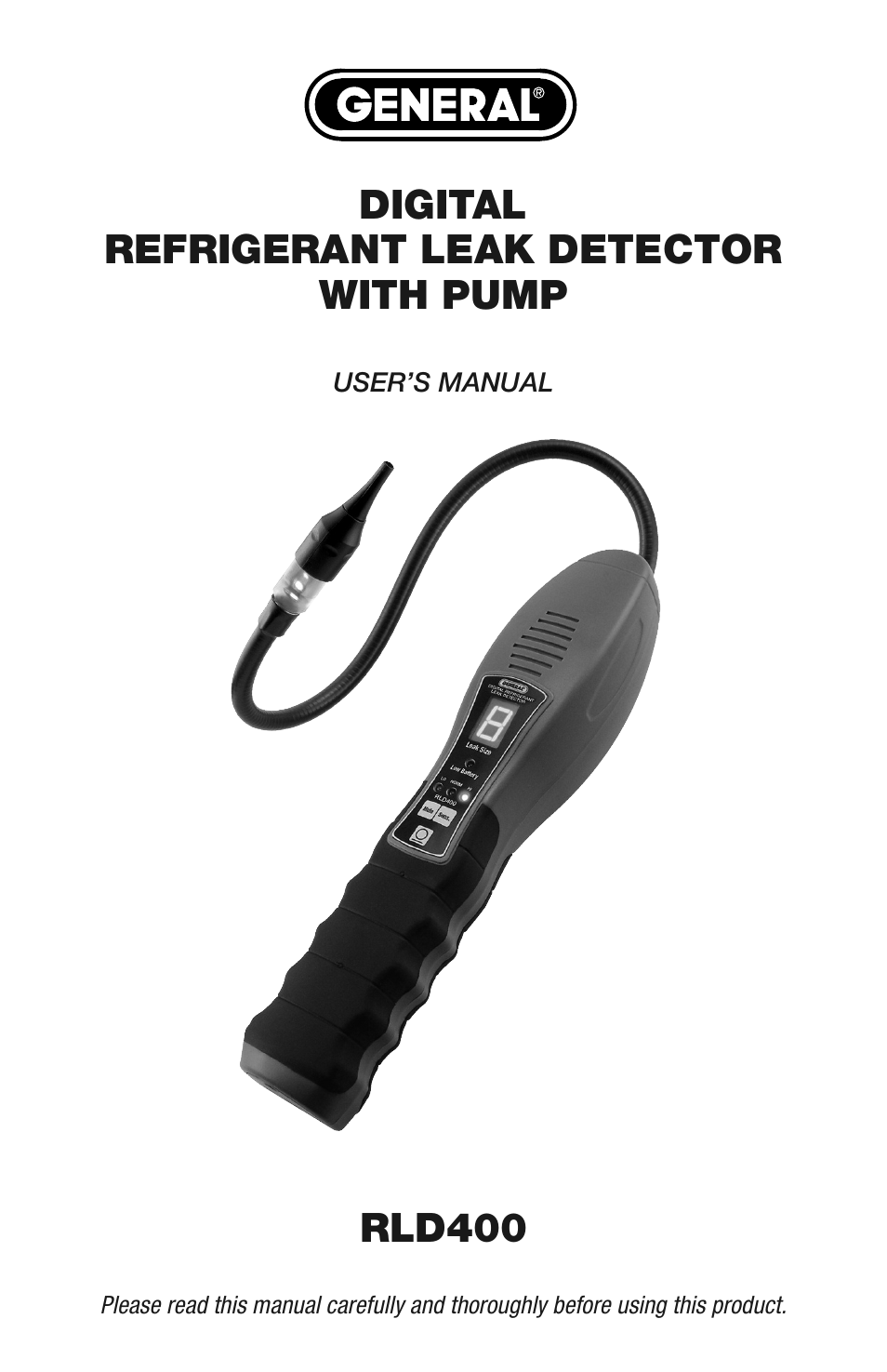 General Tools and Instruments RLD400 User Manual | 12 pages