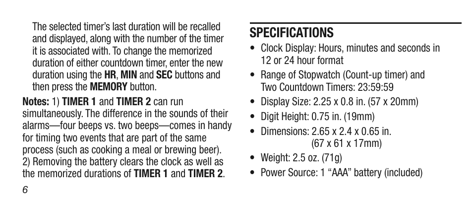 General Tools and Instruments TI872 User Manual | Page 6 / 8