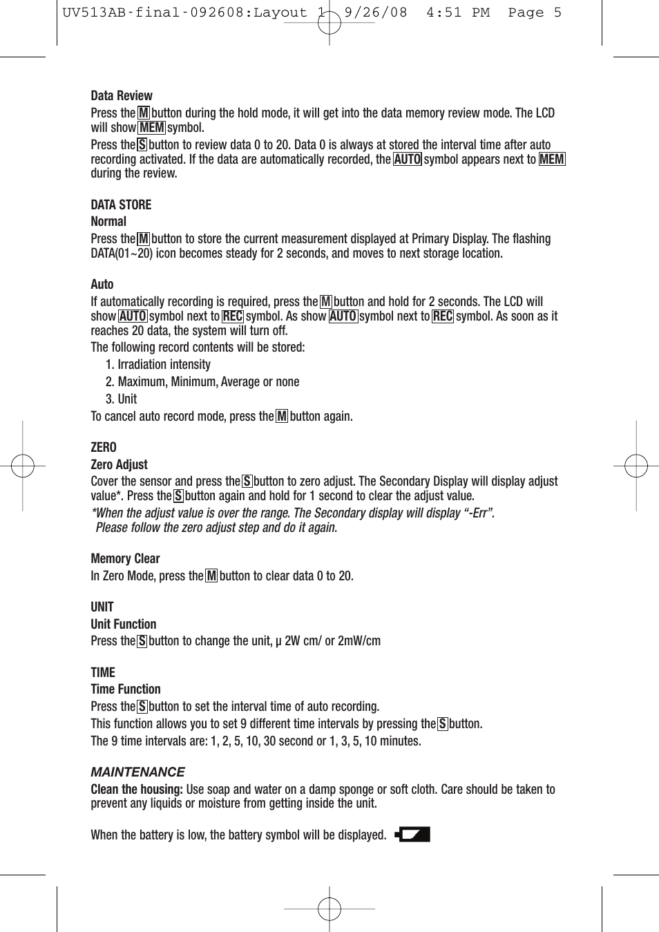 General Tools and Instruments UV513AB User Manual | Page 5 / 8