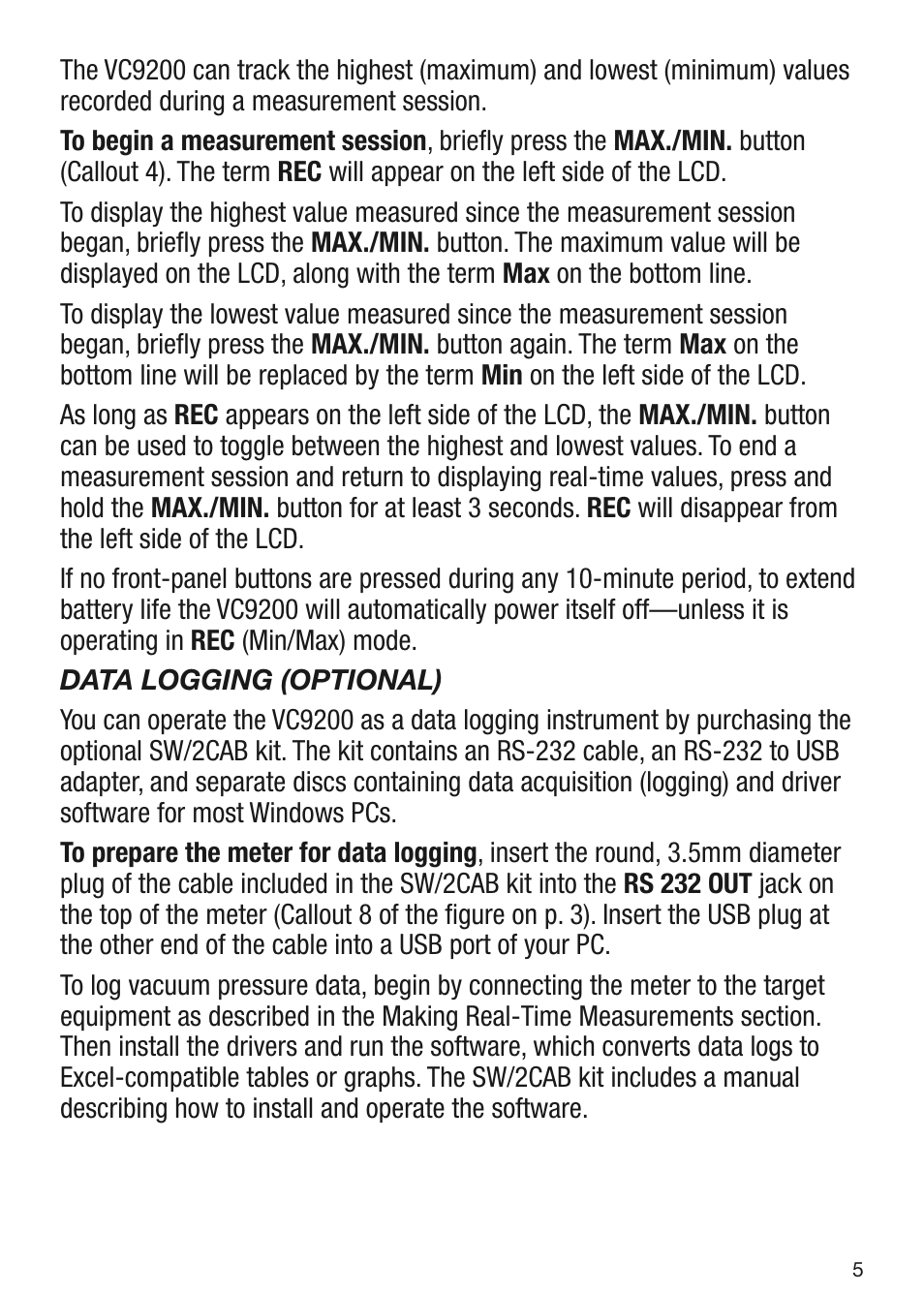 General Tools and Instruments VC9200 User Manual | Page 5 / 8