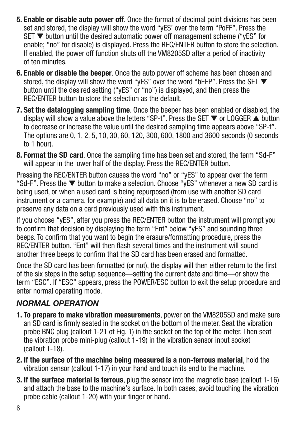 General Tools and Instruments VM8205SD User Manual | Page 6 / 16