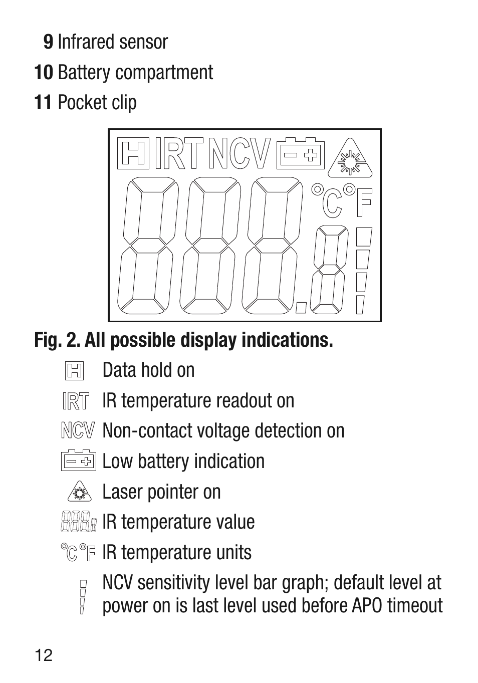 General Tools and Instruments VR40 User Manual | Page 12 / 24