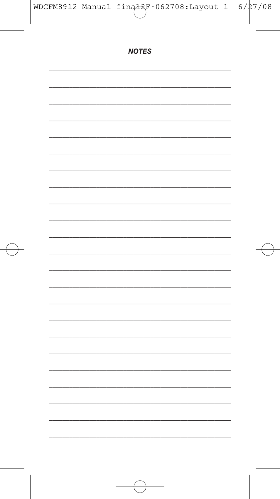 General Tools and Instruments WDCFM8912 User Manual | Page 14 / 16