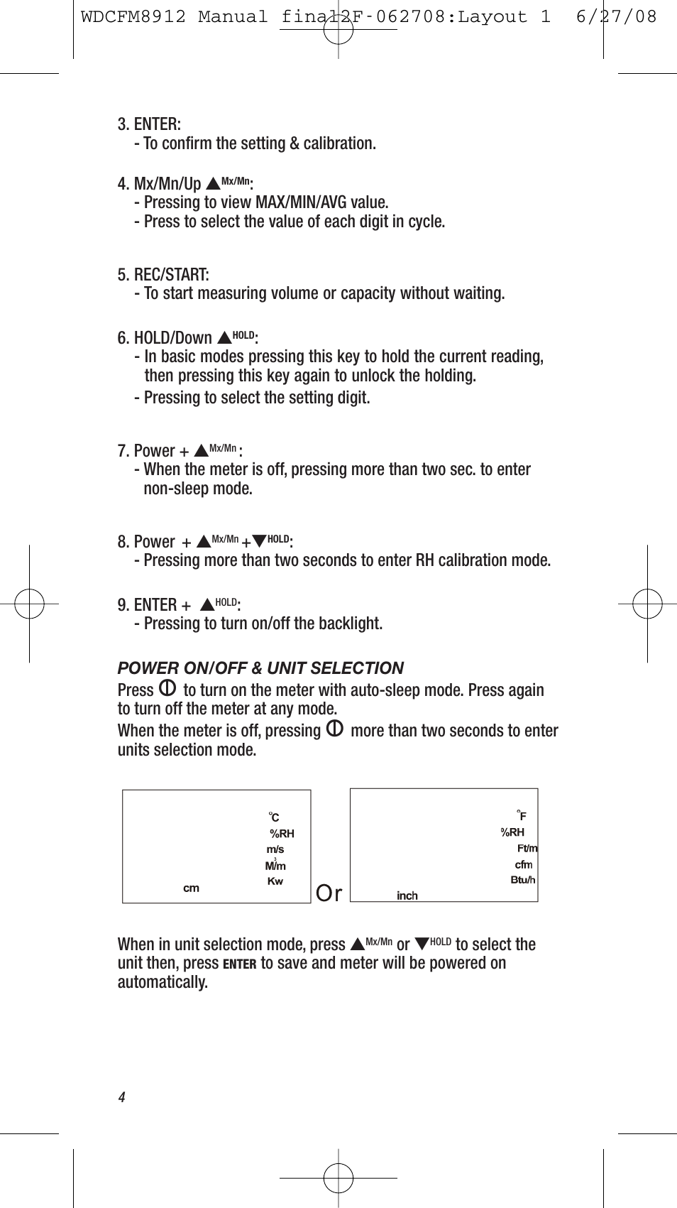 General Tools and Instruments WDCFM8912 User Manual | Page 4 / 16
