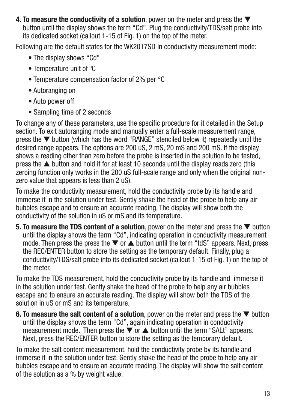 General Tools and Instruments WK2017SD User Manual | Page 13 / 20