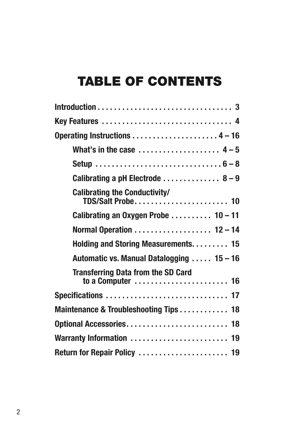 General Tools and Instruments WK2017SD User Manual | Page 2 / 20