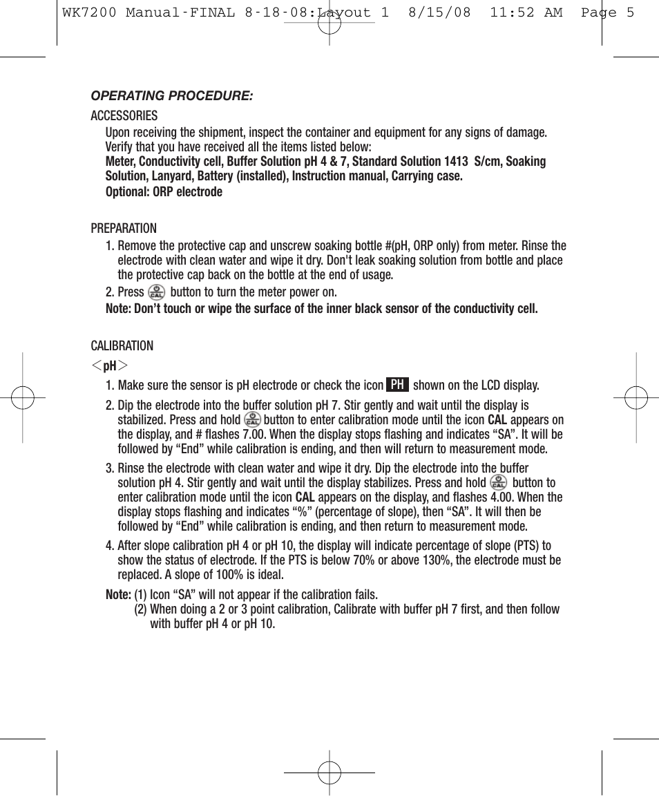 General Tools and Instruments WK7200 User Manual | Page 5 / 8