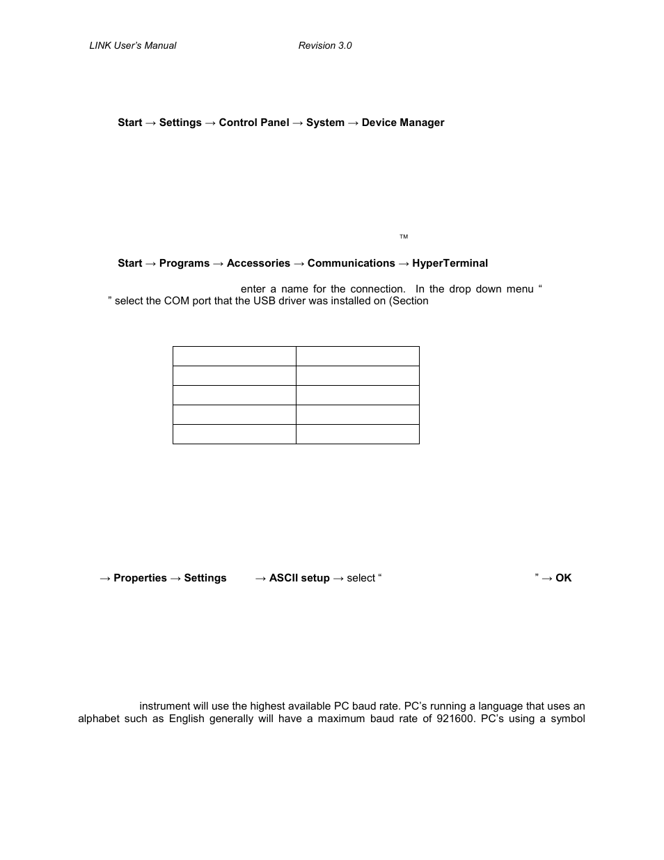 Verify com port, To echo commands, Test the connection | Gentec-EO M-LINK User Manual | Page 31 / 47