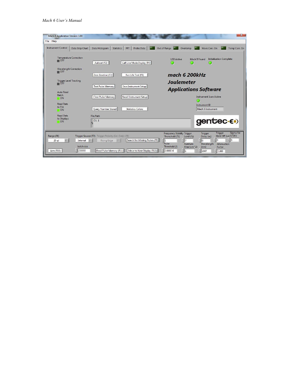 Gentec-EO MACH 6 User Manual | Page 11 / 48