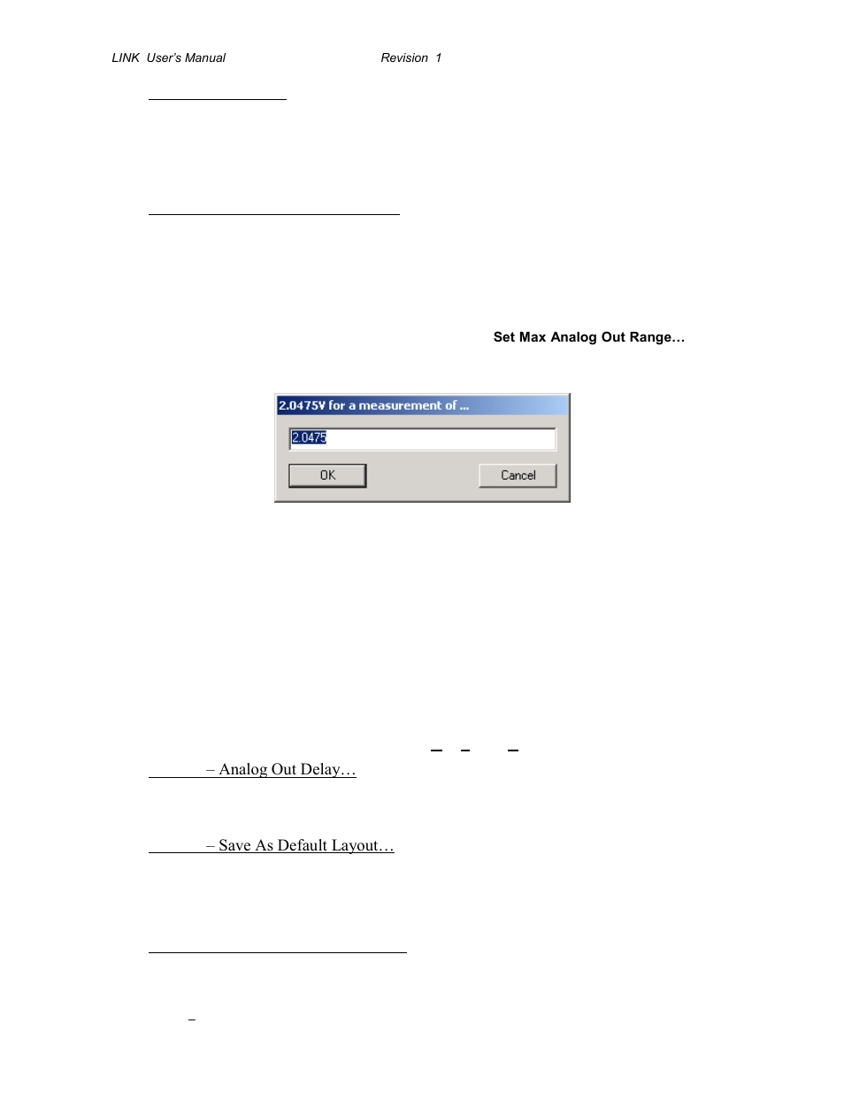 Fig. 5-12 set max analog out range dialog box | Gentec-EO P-LINK User Manual | Page 22 / 34