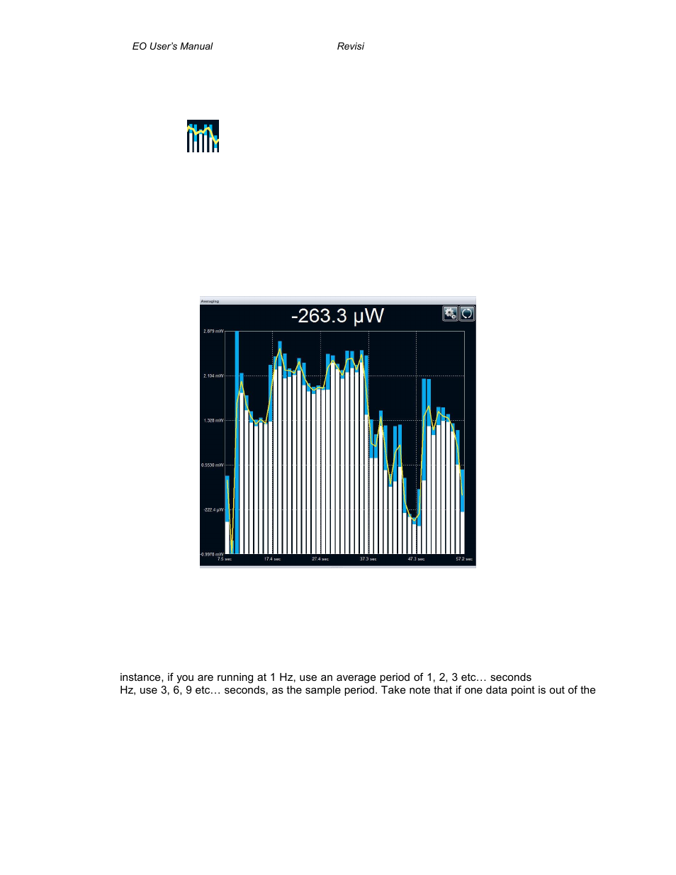 Veraging, Averaging display, Veraging display | Gentec-EO PC-Gentec-EO (for MAESTRO and INTEGRA) User Manual | Page 30 / 66