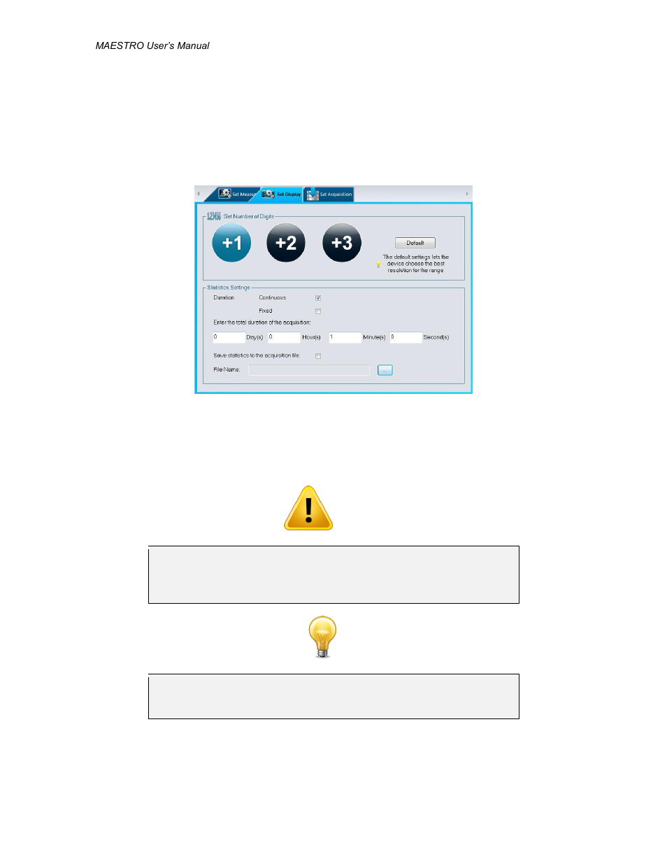 Statistics display options panel, Tatistics display options panel in, Ower mode | Gentec-EO PC-MAESTRO (Old Software for MAESTRO) User Manual | Page 29 / 33