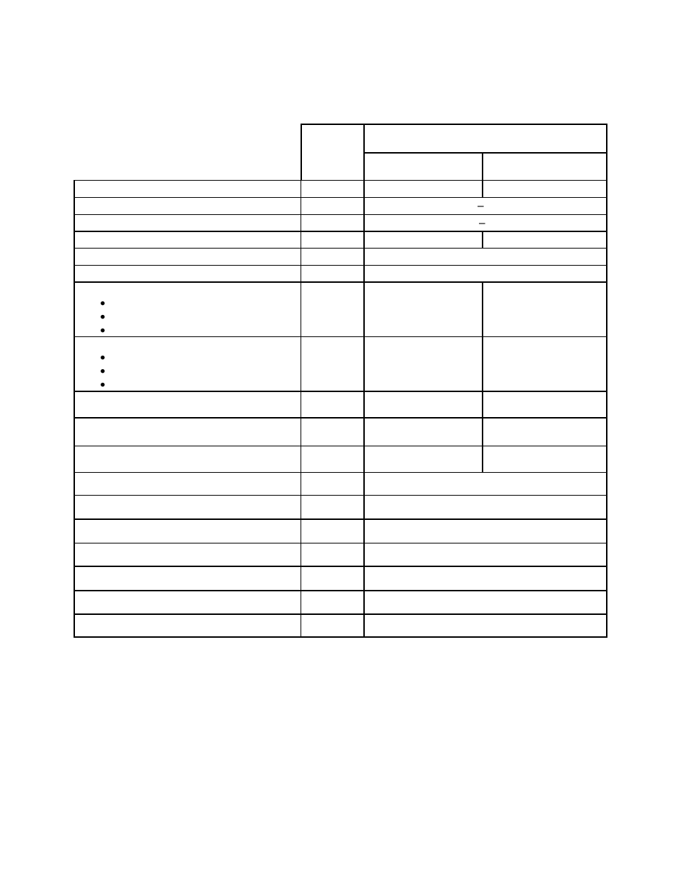 Specifications for the qe8-b mt and bl | Gentec-EO QE and XLE4 User Manual | Page 20 / 38
