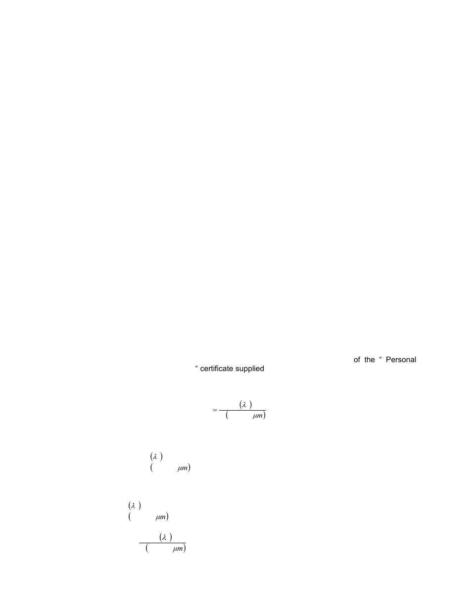 Working at other wavelengths than 1.064µm | Gentec-EO QE and XLE4 User Manual | Page 27 / 38