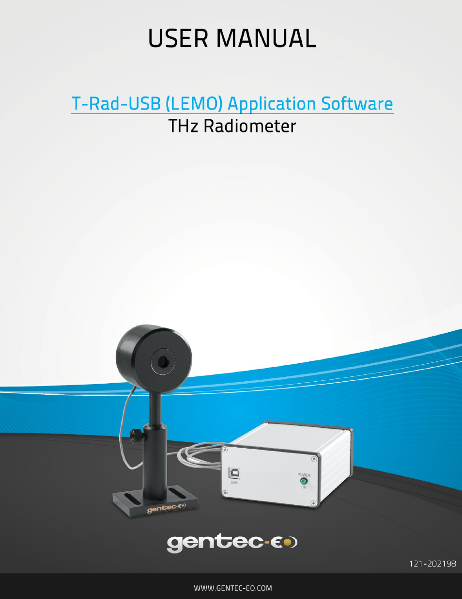 Gentec-EO T-Rad-USB (LEMO) User Manual | 26 pages