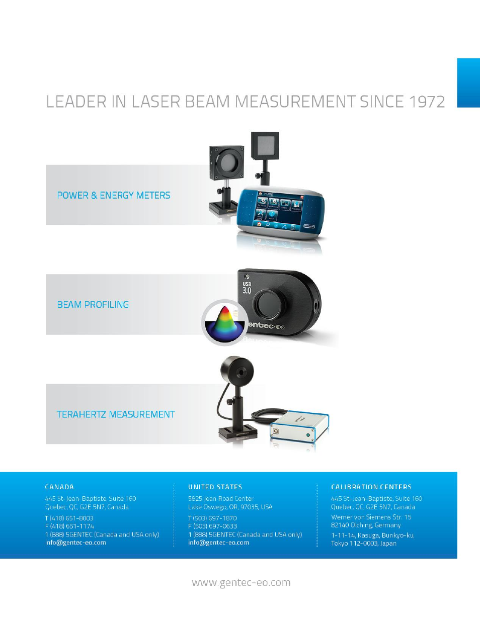 Gentec-EO THZ-D User Manual | Page 24 / 24