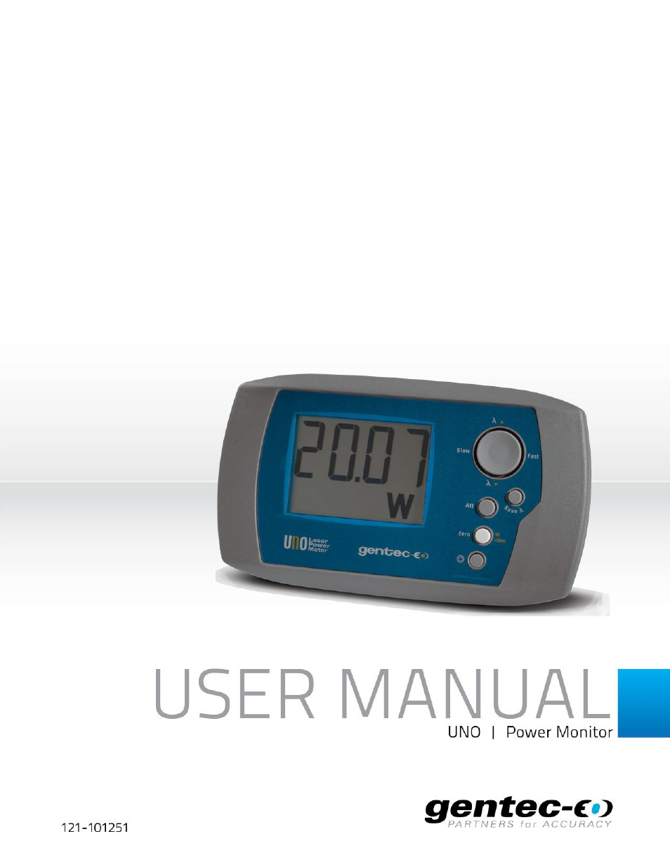 Gentec-EO UNO User Manual | 14 pages