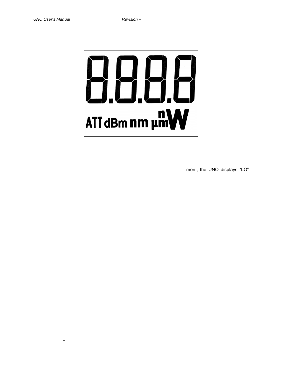 Isplay description, Isplay | Gentec-EO UNO User Manual | Page 10 / 14