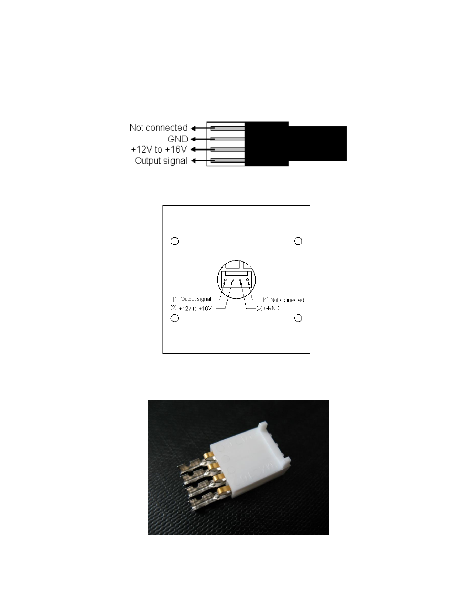 5 molex connector (mt version), Fig. 1-4 molex connector pin-out in mt version, Fig. 1-5 molex connector pin-out in mt-b version | Gentec-EO UP and XLP12 User Manual | Page 8 / 41