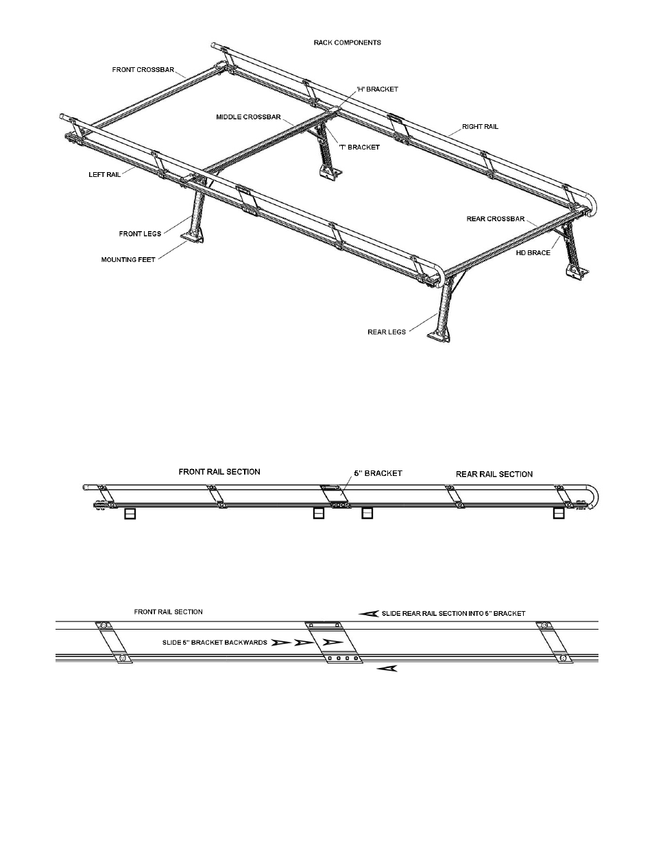 Hauler Racks SERVICE BODY ‘C’ MOUNT RACKS User Manual | Page 2 / 15