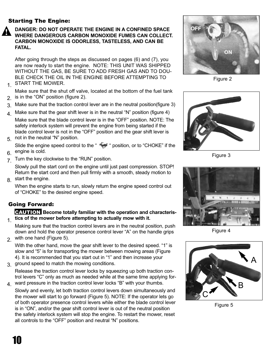 Ab c | Havener Belt-Drive Mowers 32, 36, 48 & 52 User Manual | Page 10 / 46