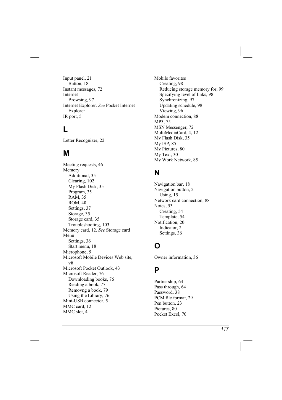 RoverComputers RoverPC P7 PDA User Manual | Page 127 / 129