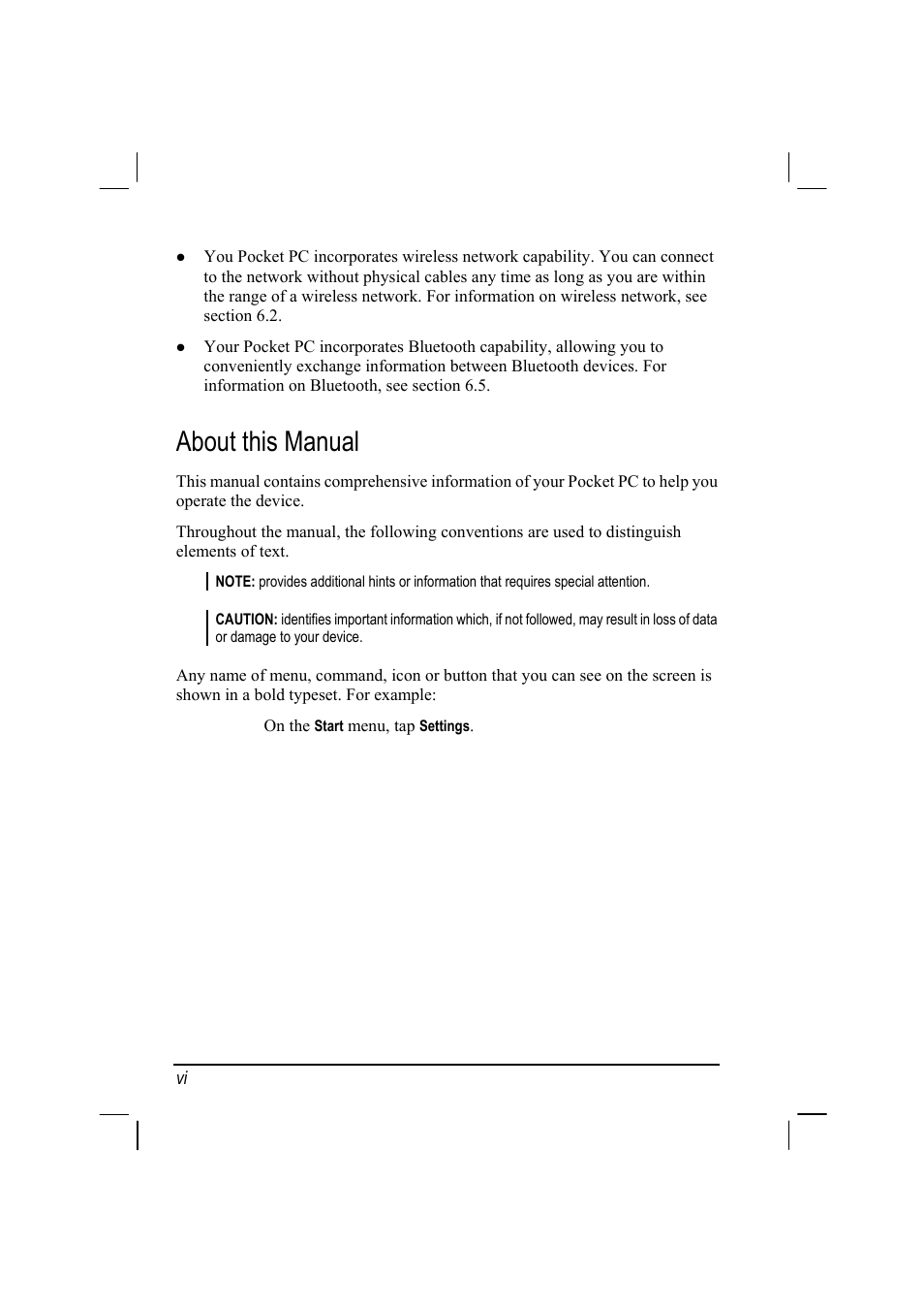 About this manual | RoverComputers RoverPC P7 PDA User Manual | Page 8 / 129