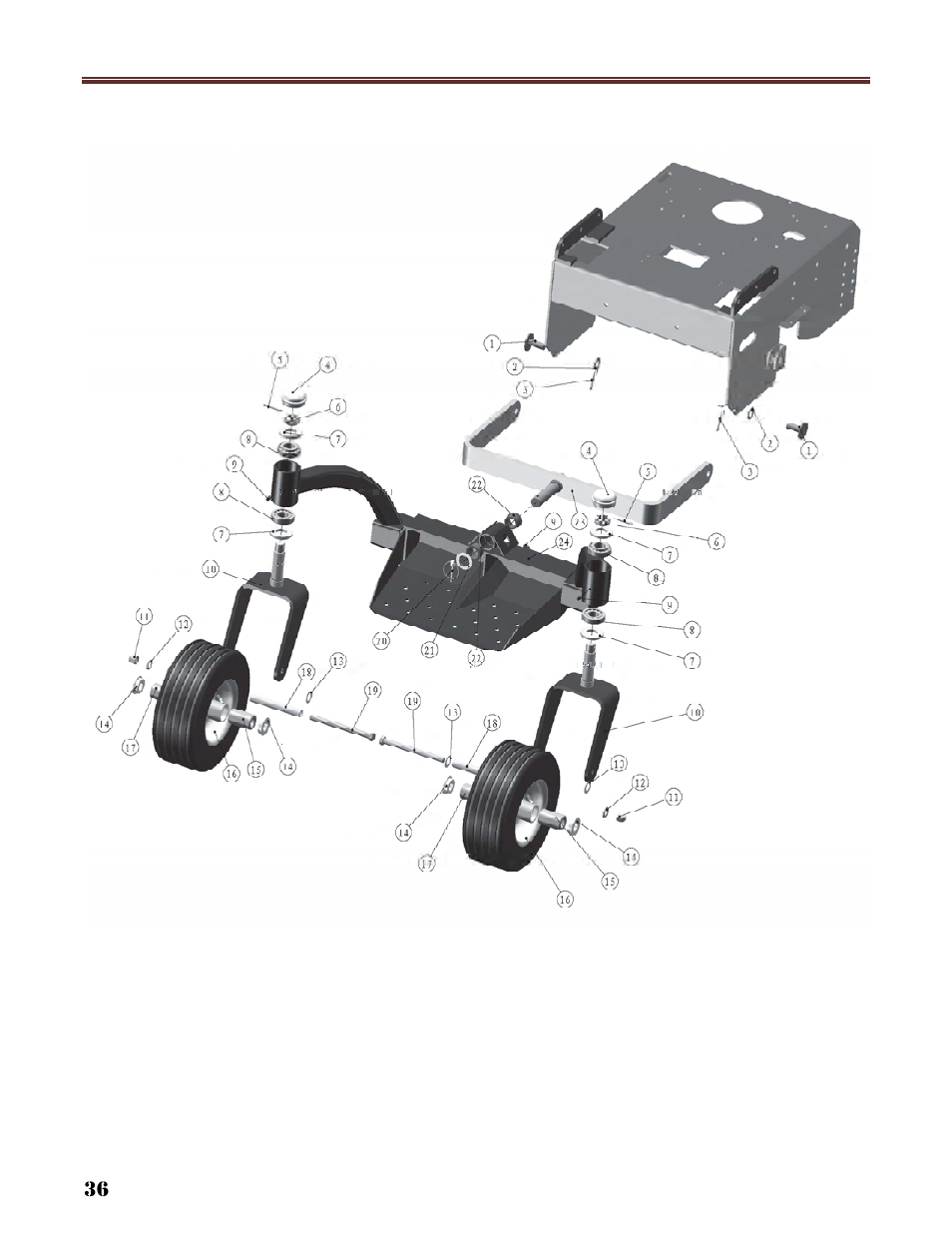 Havener T-Style Stand-On Mower 36, 48 & 52 User Manual | Page 36 / 40