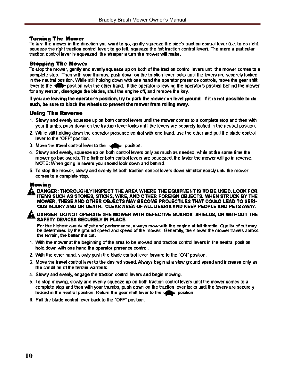 Havener Brush Mower 36 User Manual | Page 10 / 36